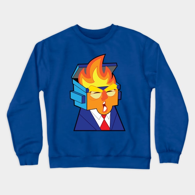 Trumpster Fire Crewneck Sweatshirt by SlurpShop